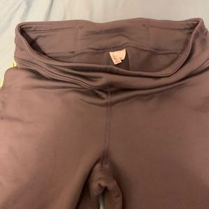 Gray fleece lined leggings